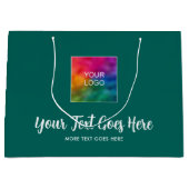 Aangepaste sjabloon Upload hier uw bedrijfslogo Groot Cadeauzakje (Voorkant)