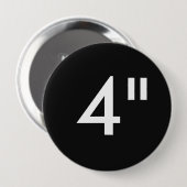 Aangepaste Sjabloon van 4-inch grote ronde Button (Voorkant /achterkant)