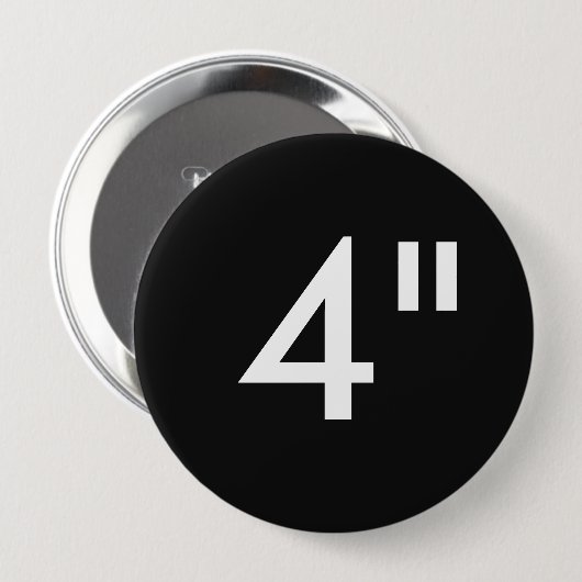 Aangepaste Sjabloon van 4-inch grote ronde Button (Voorkant /achterkant)