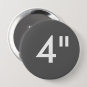 Aangepaste Sjabloon van 4-inch grote ronde Button (Voorkant /achterkant)