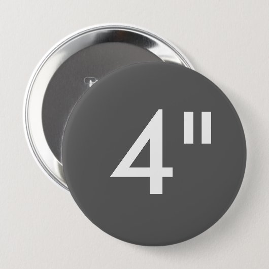 Aangepaste Sjabloon van 4-inch grote ronde Button (Voorkant /achterkant)
