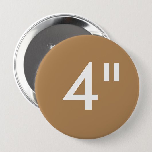 Aangepaste Sjabloon van 4-inch grote ronde Button (Voorkant /achterkant)
