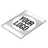 Aangepaste sjabloon van het ontwerp van de logo op notitieboek (Linkerzijde)