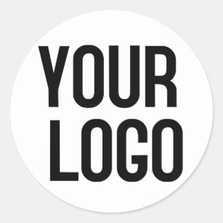 Aangepaste sjabloon van het ontwerp van de logo op ronde sticker