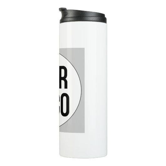 Aangepaste sjabloon van het ontwerp van de logo op thermosbeker (Geroteerd rechts)