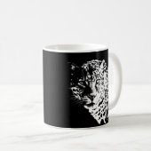 Aangepaste Sjabloon van leopaardieren Koffiemok (Voorkant rechts)