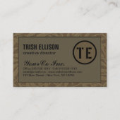 Aangepaste Sjabloon van visitekaartje Earthy Kraft (Voorkant)