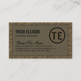 Aangepaste Sjabloon van visitekaartje Earthy Kraft