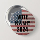 AANGEPASTE SJABLOON VERKIEZINGSCAMPAGNE BUTTONNEN  RONDE BUTTON 7,6 CM (Voorkant /achterkant)