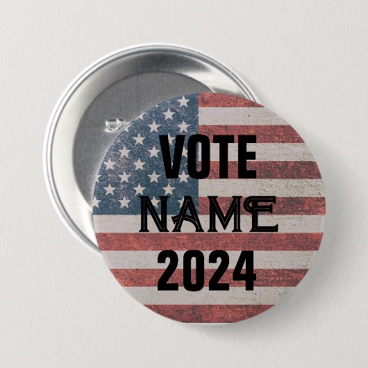 AANGEPASTE SJABLOON VERKIEZINGSCAMPAGNE BUTTONNEN RONDE BUTTON 7,6 CM (Voorkant /achterkant)