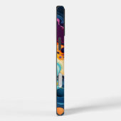 Aangepaste Sjabloon Vibrant Wavy Patroon Case-Mate iPhone Case (Achterkant / Rechts)