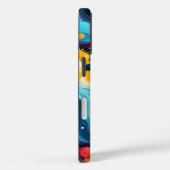 Aangepaste Sjabloon Vibrant Wavy Patroon Case-Mate iPhone Case (Achterkant / Rechts)