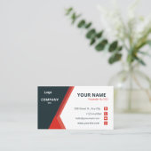 Aangepaste Sjabloon Visitekaartje (Staand voorkant)