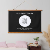 Aangepaste Sjabloon Voeg hier uw zakelijke Logo-te Hangend Wandkleed (Slaapkamer)