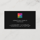 Aangepaste Sjabloon Voeg je eigen Logo toe tot nu  Visitekaartje (Achterkant)