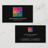 Aangepaste Sjabloon Voeg je eigen Logo toe tot nu  Visitekaartje (Voorkant / Achterkant)