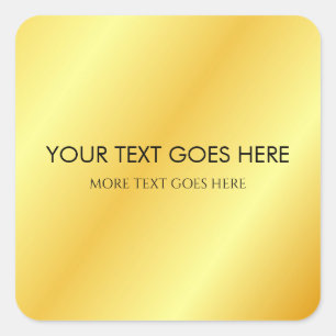 Aangepaste Sjabloon Voeg Jouw tekst Naam Monogram  Vierkante Sticker