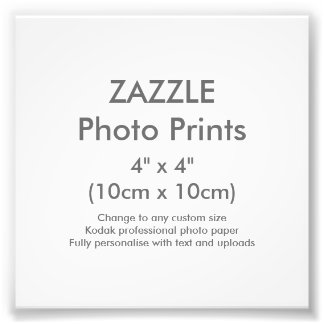 Aangepaste Sjabloon voor 4 x 4-inch vierkante foto Afdruk