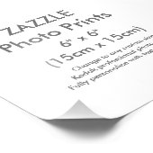 Aangepaste Sjabloon voor 6 x 6 inch vierkante foto Afdruk (Hoek)