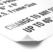 Aangepaste Sjabloon voor 6 x 8 inch fotoafdrukken Foto Afdruk (Hoek)