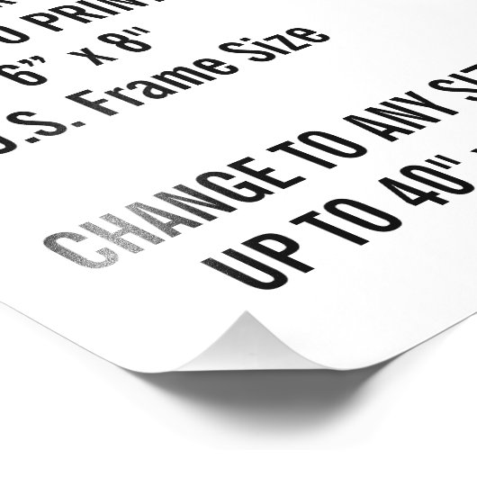 Aangepaste Sjabloon voor 6 x 8 inch fotoafdrukken Foto Afdruk (Hoek)