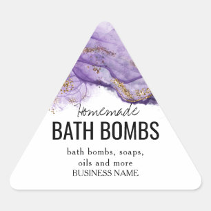 Aangepaste sjabloon voor badbomlabel – Bewerkbaar Sticker