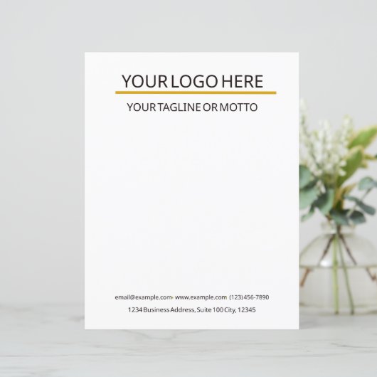 Aangepaste sjabloon voor bedrijfsbriefpapier (Staand voorkant)