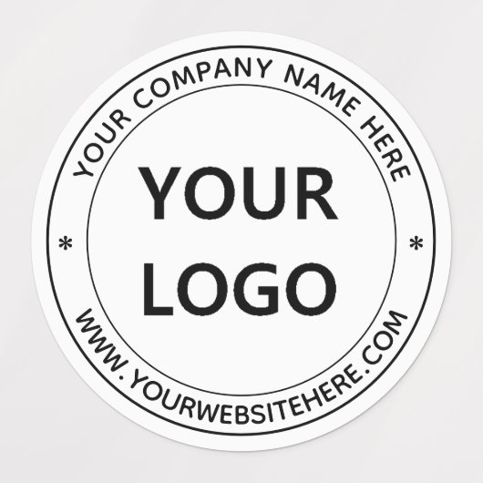 Aangepaste sjabloon voor bedrijfslogo en tekstlabe labels (Design 2)