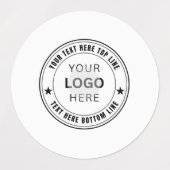 Aangepaste sjabloon voor bedrijfslogo naam labels (Design 1)