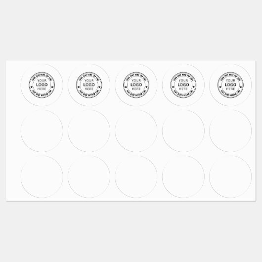 Aangepaste sjabloon voor bedrijfslogo naam labels (Vel)