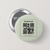 Aangepaste sjabloon voor bedrijfsnaam QR-code Ronde Button 5,7 Cm (Voorkant /achterkant)