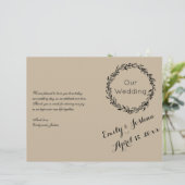 Aangepaste Sjabloon voor bruiloft-ceremonie - Prog (Staand voorkant)