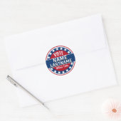 Aangepaste Sjabloon voor campagne Ronde Sticker (Envelop)
