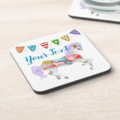 Aangepaste Sjabloon voor carrouselpaarden Bier Onderzetter (Linkerzijde)