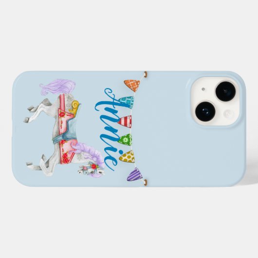 Aangepaste Sjabloon voor carrouselpaarden Case-Mate iPhone Case (Achterkant (horizontaal))