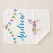 Aangepaste Sjabloon voor carrouselpaarden Sherpa Deken (Voorkant (horizontaal))