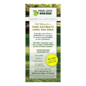 Aangepaste Sjabloon voor de zorgkaart Voeg uw Logo Reclamekaart (Achterkant)