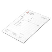 Aangepaste sjabloon voor factuur voor mobiele nota notitieblok (Schuin)