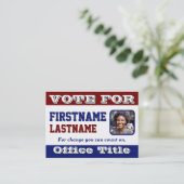 Aangepaste sjabloon voor fotocampagne visitekaartje (Staand voorkant)