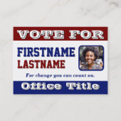 Aangepaste sjabloon voor fotocampagne visitekaartje (Voorkant)