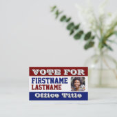 Aangepaste sjabloon voor fotocampagne visitekaartje (Staand voorkant)