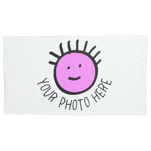 Aangepaste Sjabloon voor foto's met GROOTTE KUSSEN Kussensloop (Voorkant)