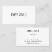 Aangepaste Sjabloon voor handmatige verwerking Gem Visitekaartje (Voorkant / Achterkant)