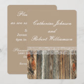 Aangepaste Sjabloon voor het huwelijk tussen Barnw Kaart (Voorkant / Achterkant)