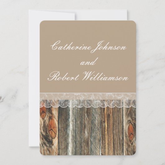 Aangepaste Sjabloon voor het huwelijk tussen Barnw Kaart (Voorkant)