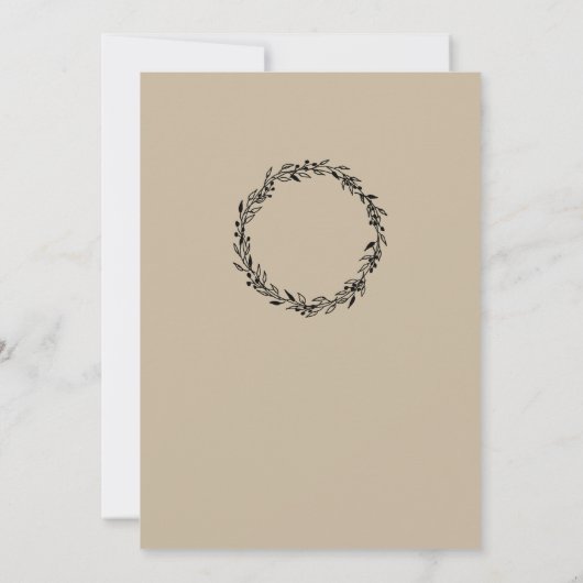 Aangepaste Sjabloon voor het uitnodigen van bruilo Kaart (Achterkant)