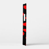 Aangepaste Sjabloon voor Jouw naam, rood hart op z Case-Mate iPhone Case (Achterkant / Rechts)