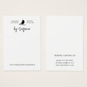 Aangepaste Sjabloon voor juwelen die een DisplayCa Visitekaartje (Voorkant /achterkant)