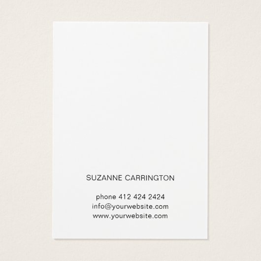 Aangepaste Sjabloon voor juwelen die een DisplayCa Visitekaartje (Achterkant)