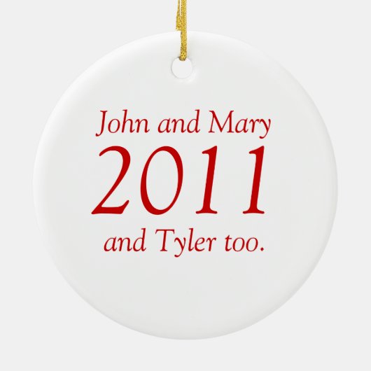 Aangepaste Sjabloon voor kerstfotoversiering Keramisch Ornament (Achterkant)